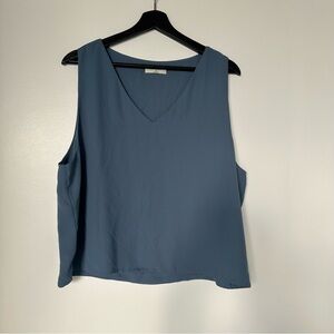 Babaton Blue Sleeveless Blouse